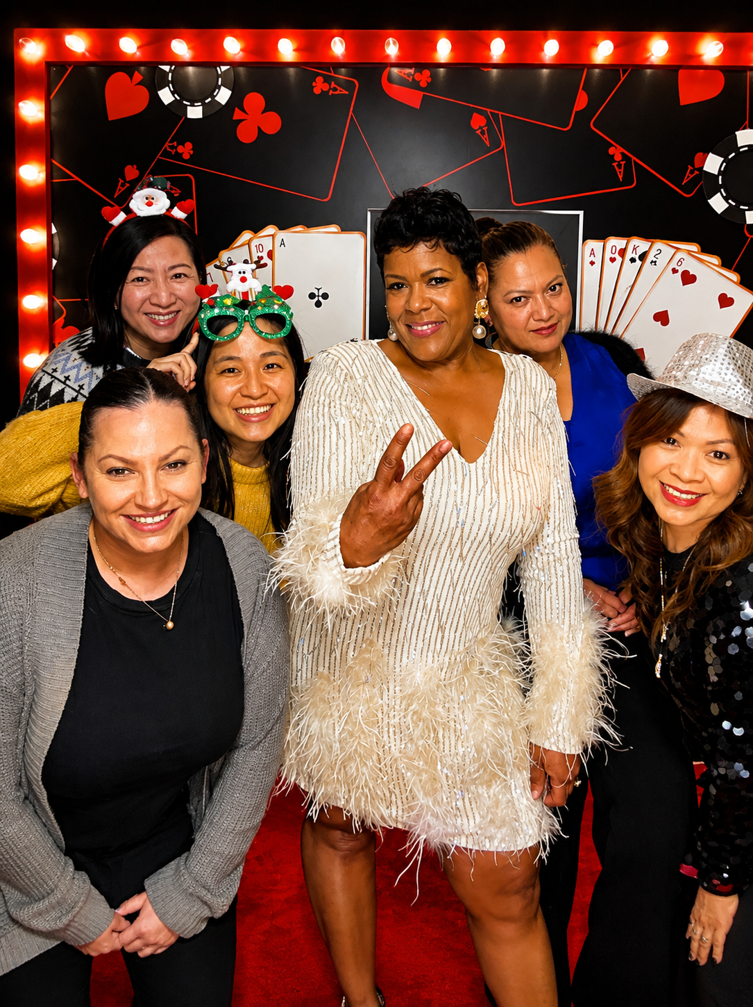 Holiday photo booth rental at a corporate party in Washington DC